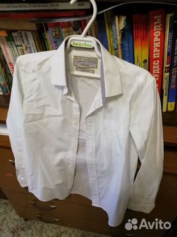 Рубашки белые школьные р-р 134-140, 140-146, 164