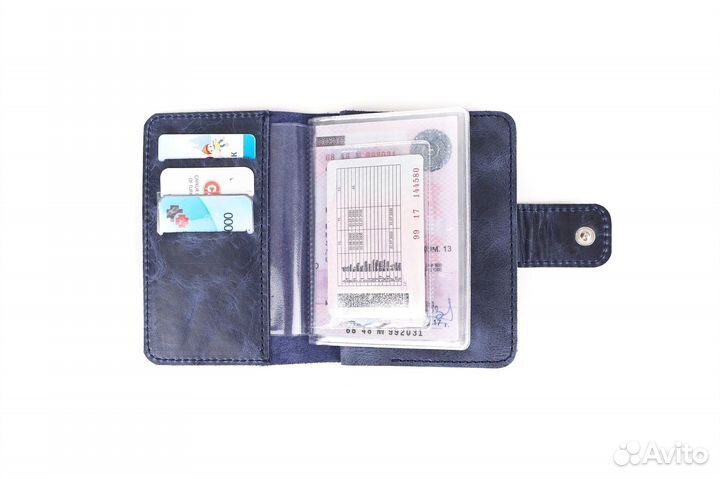 Обложка 2в1. Паспорт и автодоки. Натуральная кожа