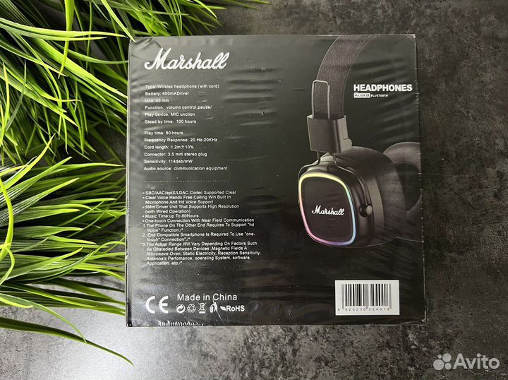 Наушники Marshall major 4 новые гарантия