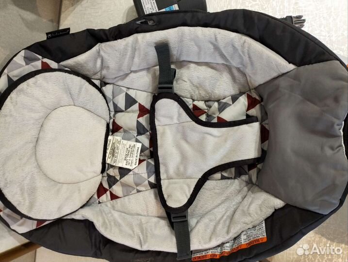 Детский шезлонг с музыкой и вибрацией