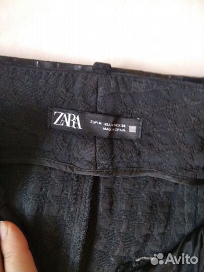 Кожаные брюки женские zara