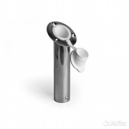 Держатель спиннинга врезной с крышкой из нерж.стал
