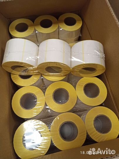 Термоэтикетки 58х40 * 700 шт топ коробка 60 шт