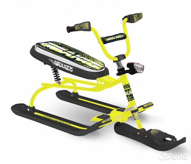 Снегокат Snowdrive ника с фонариками амортизация