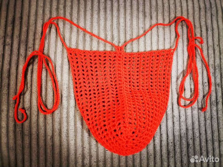 Вязаные мужские стринги