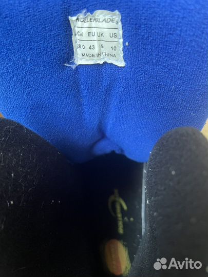 Ролики rollerblade мужские р.43