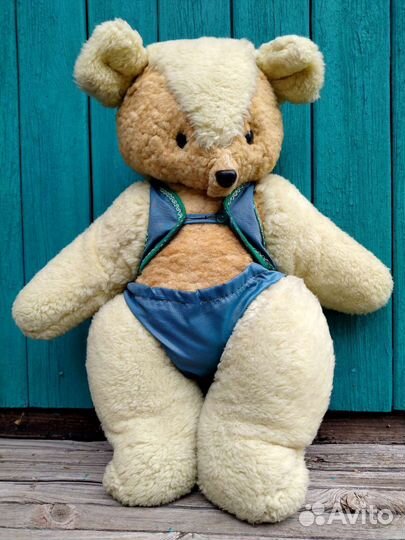 Игрушка медведь мишка плюшевый 60 см СССР