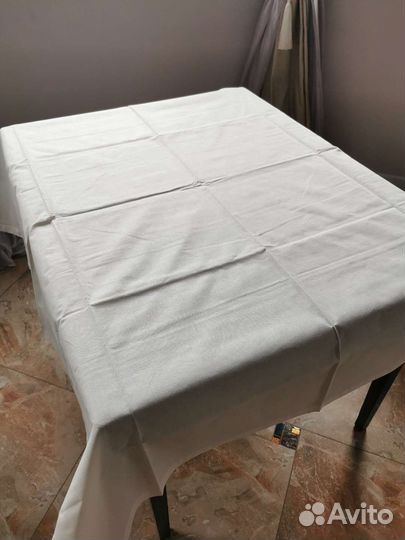 Скатерть белая х/б 150*150