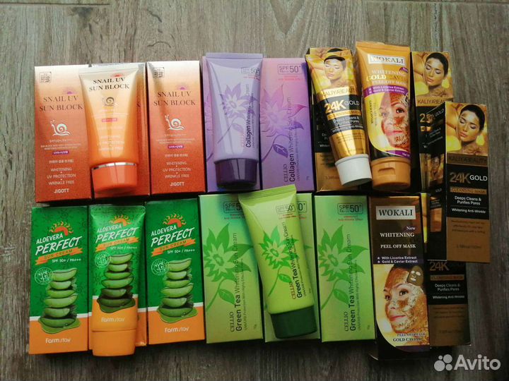 Корейские крема защита от солнца SPF 50+