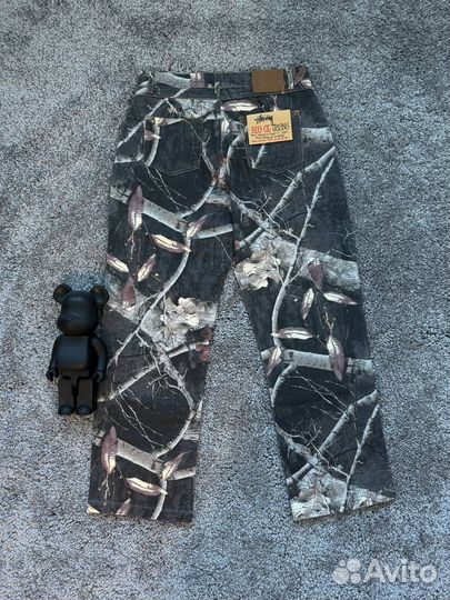 Джинсы камуфляж Realtree & Stussy y2k