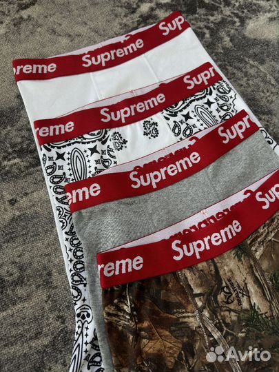 Трусы боксеры Supreme Stussy boxer briefs hanes