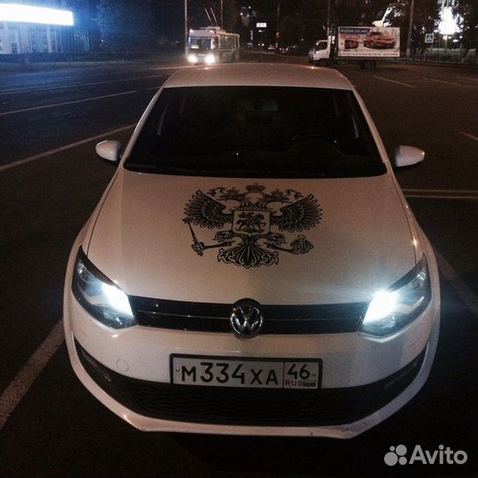 Наклейка на авто герб РФ