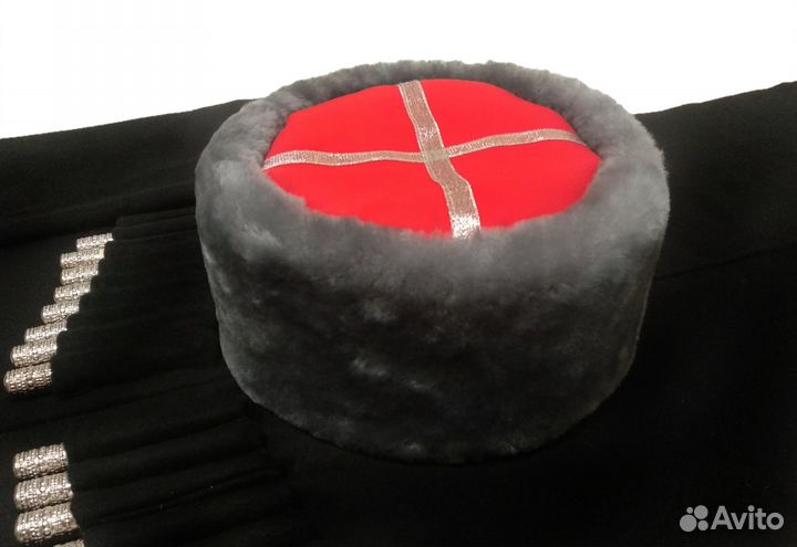 Кубанка из серого мутона Заваленко