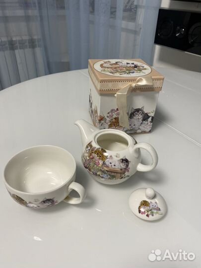 Заварочный чайник с чашкой