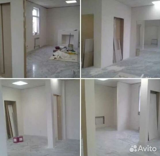 Шпатлевка стен и потолков