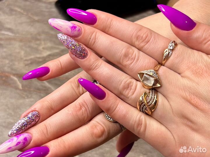 Маникюр на дому,покрытие гель лак.Ленинский р-он