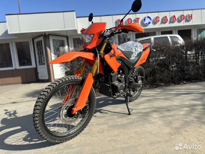 Новый мотоцикл minsk X250 оранжевый 2024