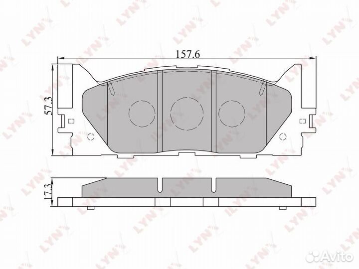 Колодки тормозные передние toyota Camry(V40) 06 le