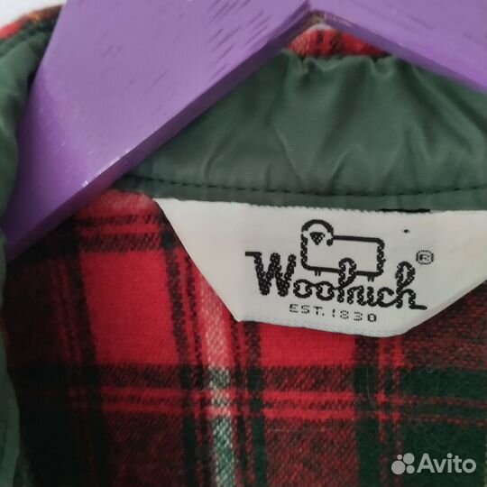 Винтажная рубашка Woolrich шерсть M