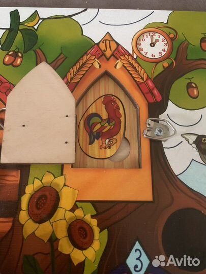 Бизиборд из дерева