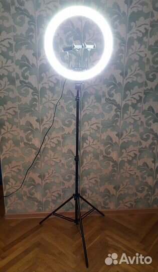 Кольцевая светодиодная лампа RGB LED MJ18, 45 см