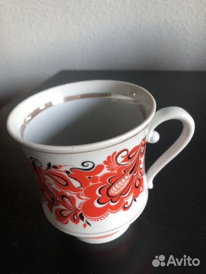 Винтаж Чайная пара.Фарфор.Полтавский фарф-вый з-д