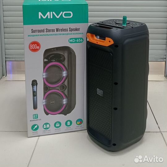 Портативная блютуз колонка 800Вт Mivo MD-656