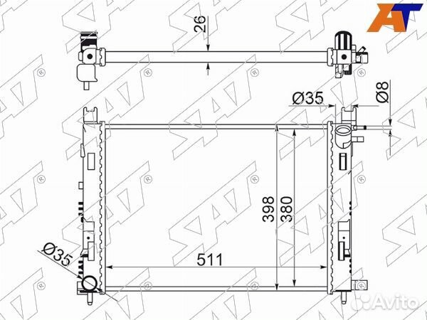 Радиатор dacia duster