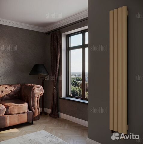 Вертикальный дизайн радиатор Steel V от производит