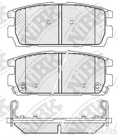 Колодки тормозные дисковые зад PN0098 NiBK