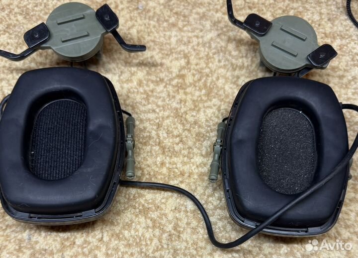 Тактические активные наушники на шлем