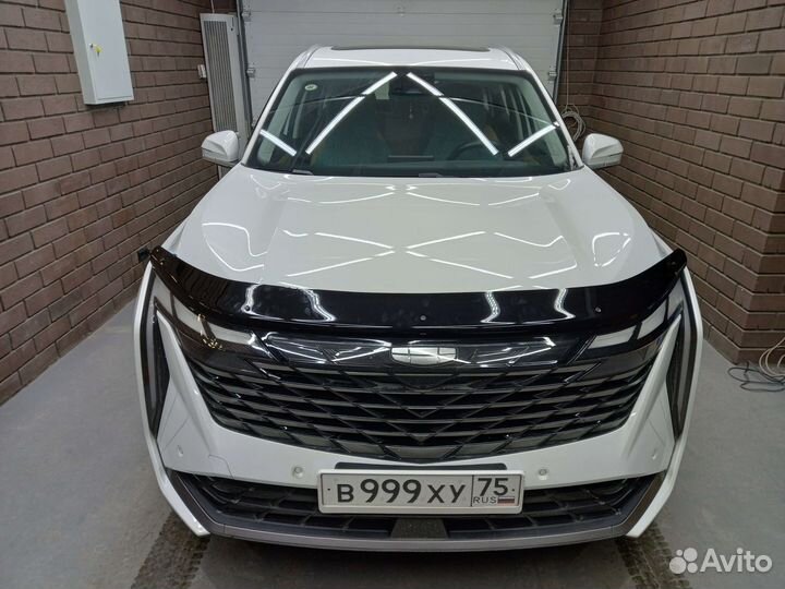 Дефлектор капота (exclusive) (Classic черный ) Geely Atlas