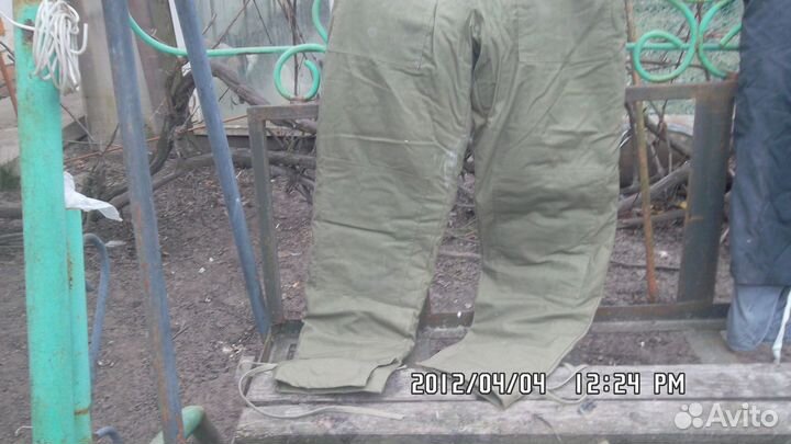 Теплые ватные штаны