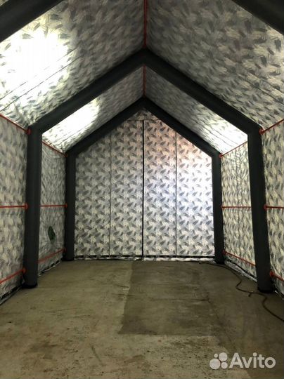 Армейская палатка. Надувная пневмокаркасная палатк