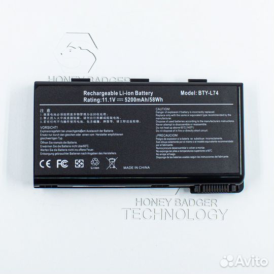 Аккумулятор для ноутбука MSI (BTY-L74) A6200, CX62