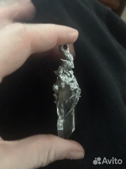 Подвеска эльфийская горный хрусталь