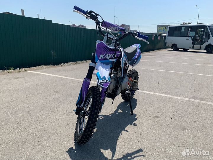 Питбайк kayo mini YX125EM 14/12 (мех. эл. стартер)