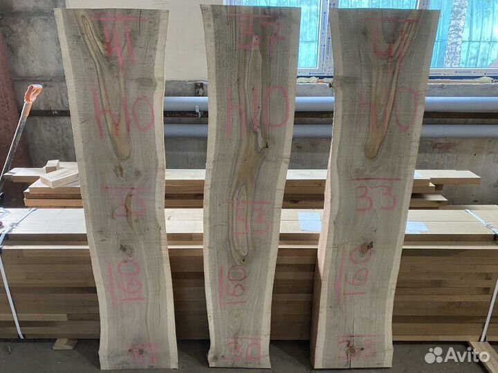 Слэбы и спилы дуба