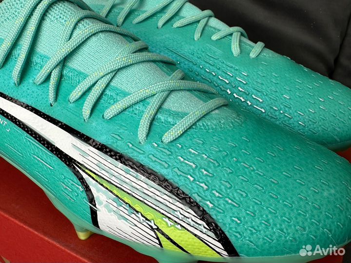 Бутсы Puma Ultra Ultimate FG голубые в наличии