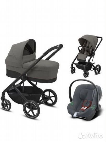 Коляска cybex balios s lux 3 в 1 Soho Grey