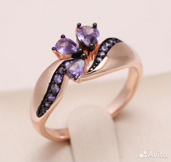 Кольца ювелирн.бижутер.(покрытие 585 RG)