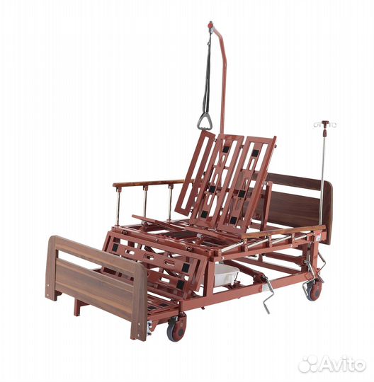 Медицинская кровать железная с механизмом