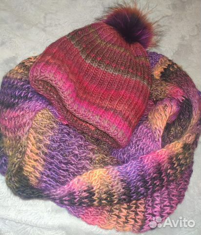 Комплект шапка и снуд