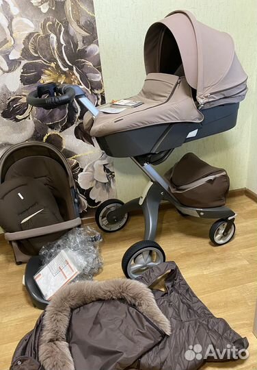 Коляска Stokke 2в1 с аксессуарами