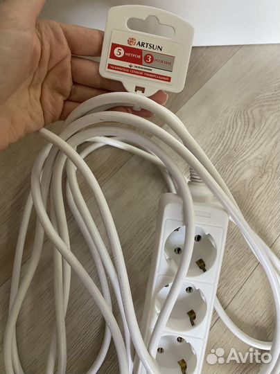 Кабель удлинитель сетевой бу