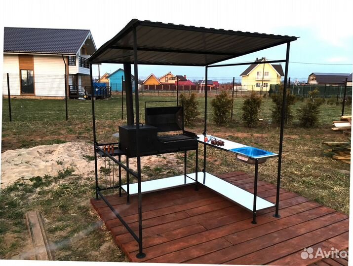 Мангал С крышей