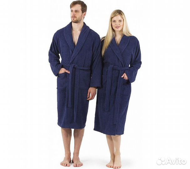 Халат махровый GoodNight 54-56 (xхxl) темно-синий