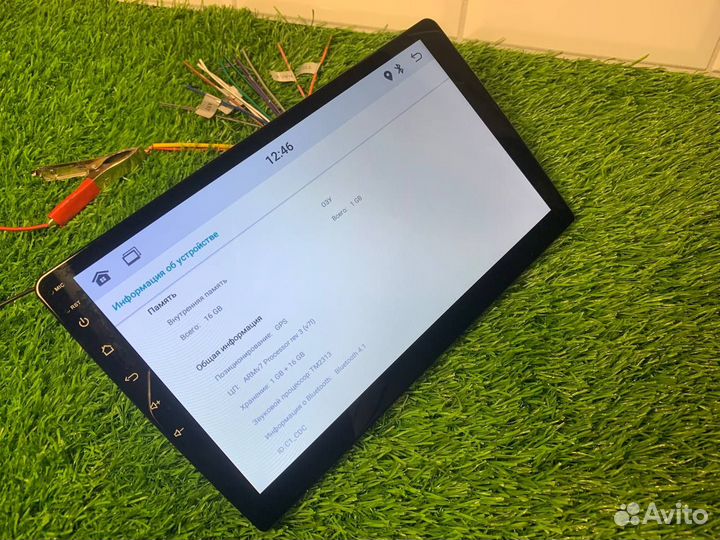 Магнитола Android 10.1дюйм Wi-fi GPS 4ядра 1х16Gb