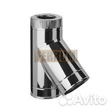 Сендвич-тройник 135* (430/0,5мм +нерж) d110x200 Ф