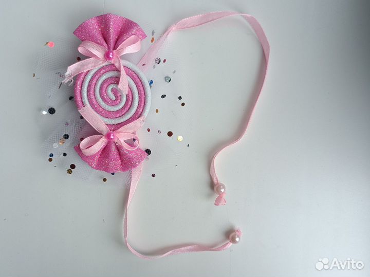 Ободок и браслет конфетка